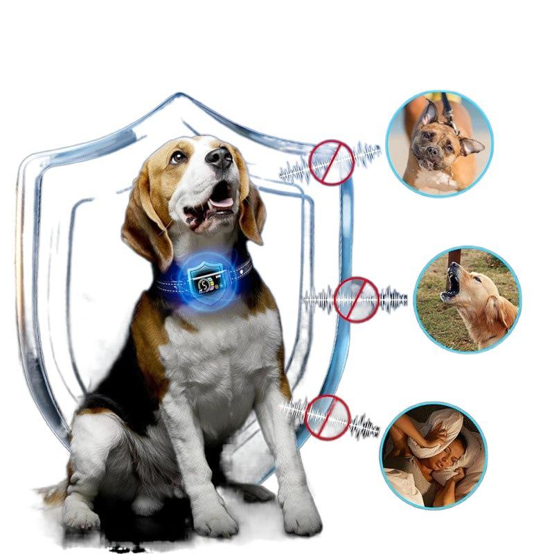 Smart Ultrasonic Dog Barking Control Collar Color Screen Electric Control Dog Training Collar Barking Stop Device